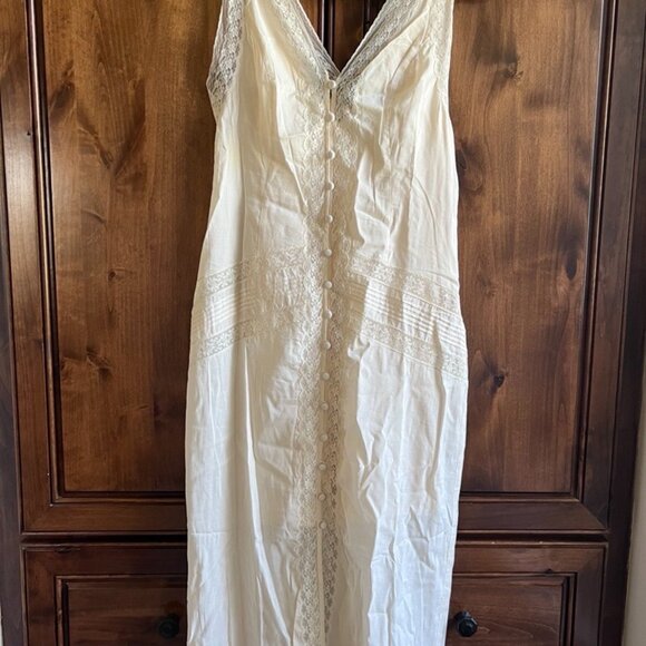 Reformation Julianne Dress Ivory - Size 6 - Picture 3 of 5